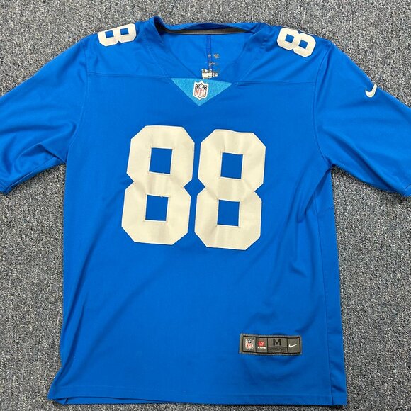 Embroidered TJ Hockenson Nike Detroit Lions NFL Jersey Sz M - Picture 2 of 8